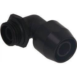 Alphacool Alphacool 17455, Black, Fitting, Brass, 1/4", 90°, 27 mm