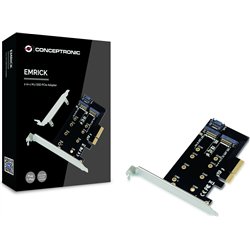 Conceptronic CONCEPTRONIC PCI Express Card 2-Port M-Key M.2 - M/B&M-Key