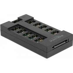 Delock DeLOCK RGB Hub for ARGB LEDs with 10 ports (black)
