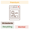 Montaż zmywarki KOMFORT (wniesienie, wypoziomowanie, podłączenie, recykling, zdjęcie zabezpieczeń, montaż szuflad, wyniesienie o
