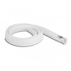 DELOCK Geflechtschlauch Reißverschl. hitzebest.1mx20mm weiß