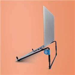 R-GO Tools R-Go Laptopständer 10"-22" Max.5KG Steel Travel      schwarz