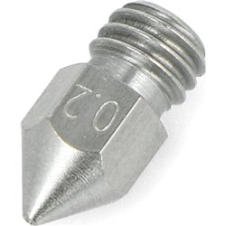 OEM Dysza 0,2mm MK8 - filament 1,75mm - stal nierdzewna