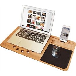 Alogy Bambusowa Podstawka pod Laptopa na Kolana - Mobilne Biurko