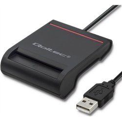 Qoltec Inteligentny czytnik chipowych kart ID (50642)