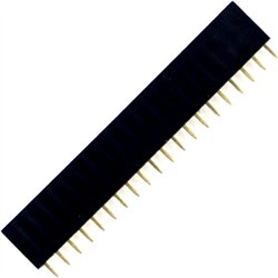 Pinheader 20pin dystans goldpin 8.5mm 2.54mm