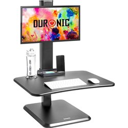 Duronic Duronic DM05D14 Podnośnik praca siedząca - stojąca | uchwyt monitora i klawiatury | biurko do pracy na stojąco | stacja 