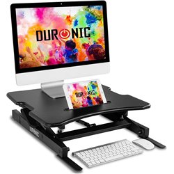 Duronic Duronic DM05D18 Nakładka biurko stojąco - siedzące | uchwyt na monitor i klawiaturę | biurko do pracy na stojąco | podno