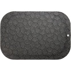 Jobmate Matting StandUp! - Gulvmåtte - 77 cm x 53 cm - sort