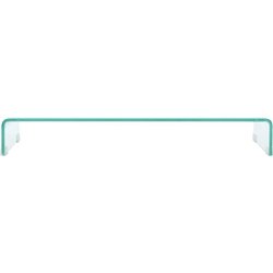 vidaXL Podstawka pod monitor / telewizor szklana przeźroczysta (244130)