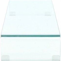 vidaXL Podstawka pod monitor / telewizor szklana przeźroczysta (244130)