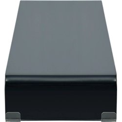 vidaXL Podstawka pod monitor / telewizor szklana czarna (244139)