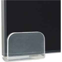 vidaXL Podstawka pod monitor / telewizor szklana czarna (244139)