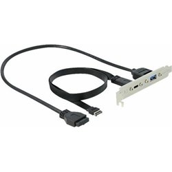 Delock USB 3.1 Śledź 1 x USB Type-C™ i 1 x USB Typ-A port