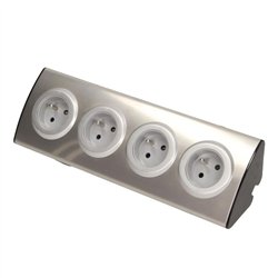 Orno Gniazdo meblowe 4x230V INOX