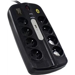 Listwa zasilająca Orvaldi ORV-8PL przeciwprzepięciowa 8 gniazd 3 m czarna (ORV-8PL-USB3)