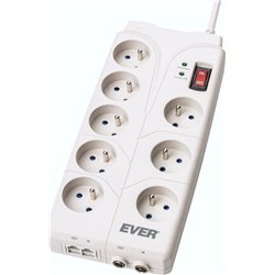Listwa zasilająca Ever Home przeciwprzepięciowa 8 gniazd 2 m biała (T/LZ05HOM019/0000)