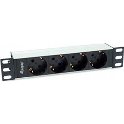 Listwa zasilająca Equip Equip Steckdosenleiste 10"(1HE)4fach Schuko.CEE 1,5m.Kabl.si