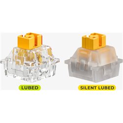 Glorious Glorious Panda HE Silent Switches, Hall-Effekt, taktil, MX-Stem, 45g - lubed, 36 Stck one size
