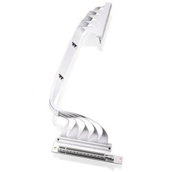 Thermaltake PCI-E 4.0 Dual 90 Degree Riser Cable 400mm Snow