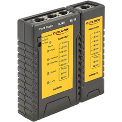 Delock Tester kabli RJ45 / RJ12 + Wyszukiwacz portu (86407)