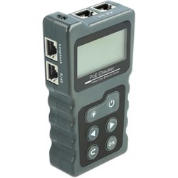 Delock Tester kabli LCD RJ45 / PoE / DC (63110)