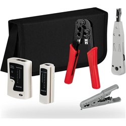EFB EFB Netzwerk Werkzeug Set mit Tasche 4-teilig