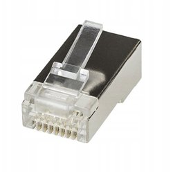 Wtyk modularny WM8p8c (RJ-45), kat.6A, na przewód okrągły, linkę, ekranowane