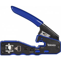 Televes Zaciskarka do złączy RJ45 z automatycznym cięciem Televes 209802