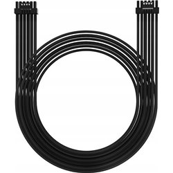 QingSea Kabel przewód 12VHPWR 70 cm do zasilacza 12+4 Pin Czarny 600W 16 AWG
