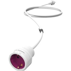 Segula SEGULA Power Extension 5m, Steckdose + Schalter, magenta