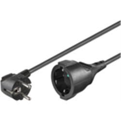 MicroConnect Przedłużacz Schuko, M-F, 3m (PE140300)