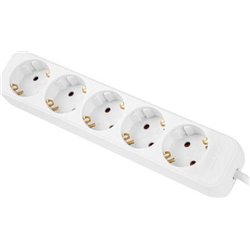 Lanberg Przedłużacz 1,5m biały 5x 230V Schuko