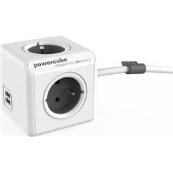 PowerCube Przedłużacz Extended USB 1,5m szary (2402GY/FREUPC)