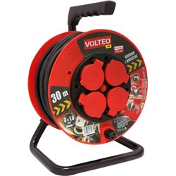Volteo PRZEDŁUŻACZ HEAVY DUTY NA BĘBNIE 50M PRZEWÓD H05RR-F 3*1,5MM