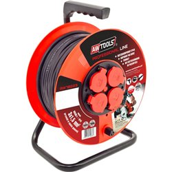 AWTools Przedłużacz bębnowy Professional 3 x 1,5mm 16A IP44 25m (AW70220)