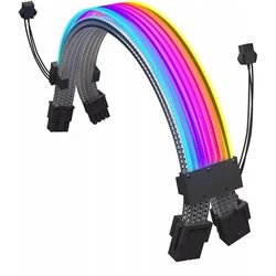 QingSea Przedłużacz ARGB kabel do zasilacza 2*8(6+2) Pin GPU Karta graficzna