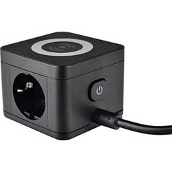 Sourcing 2-socket extension cord with AS-SCHWABE wireless charging station