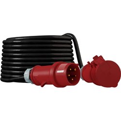 Doktorvolt Przedłużacz 2m siłowy 16A/5P IP44 CEE 400V/16A H07RN-F 5x2,5 Doktorvolt 6817