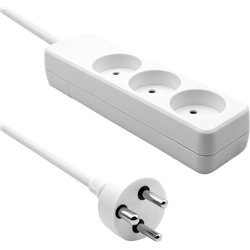 ProXtend Danish Power Strip 3 gniazda 10 m biała (K3-K10W)