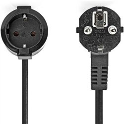 Fuj:tech 1-piece extension cord, 20 m, black