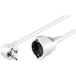 MicroConnect Przedłużacz Schuko, M-F, 10m, biały (PE141000W)