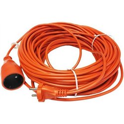 AWTools Przedłużacz ogrodowy jednogniazdowy bez uziemienia 2 x 1mm 10A 25m (AW70203)