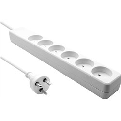 ProXtend ProXtend Danish IT Power Strip 6-way 0.5M White
