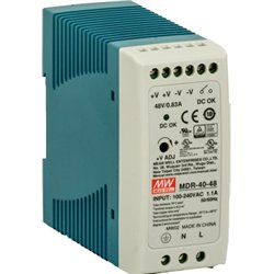 Barox PS-DIN-AC/48/120 adapter zasilający/ inwentor Wewnętrzna 120 W Niebieski, Szary