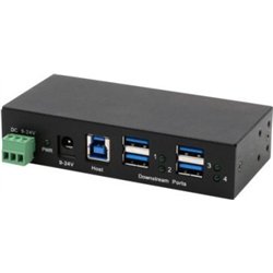 Exsys EXSYS EX-11244HMS 4-portowy HUB USB 3.2 Gen 1 z szyną DIN i chipsetem ściennym VIA VL813