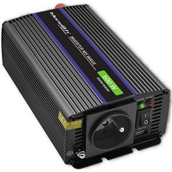Przetwornica Qoltec Przetwornica napięcia Monolith 600 MS Wave | 12V na 230V | 300/600W | USB