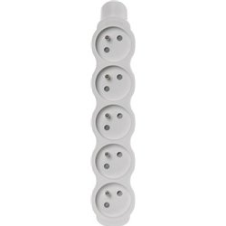Emos Gniazdo przenośne 5x z/u białe (P0500N)