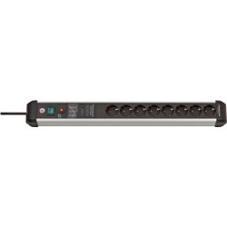 Triton Brennenstuhl 1391010800 rozgałęziacz 3 m 8 x gniazdo sieciowe Wewnętrzna Czarny, Srebrny