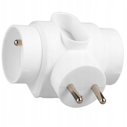 Rozgałęźnik sieciowy 1x Euro 2P + 2x 2P+0 3500W 230V VA0137 VAYOX